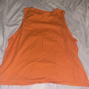 Orange tank top size Large